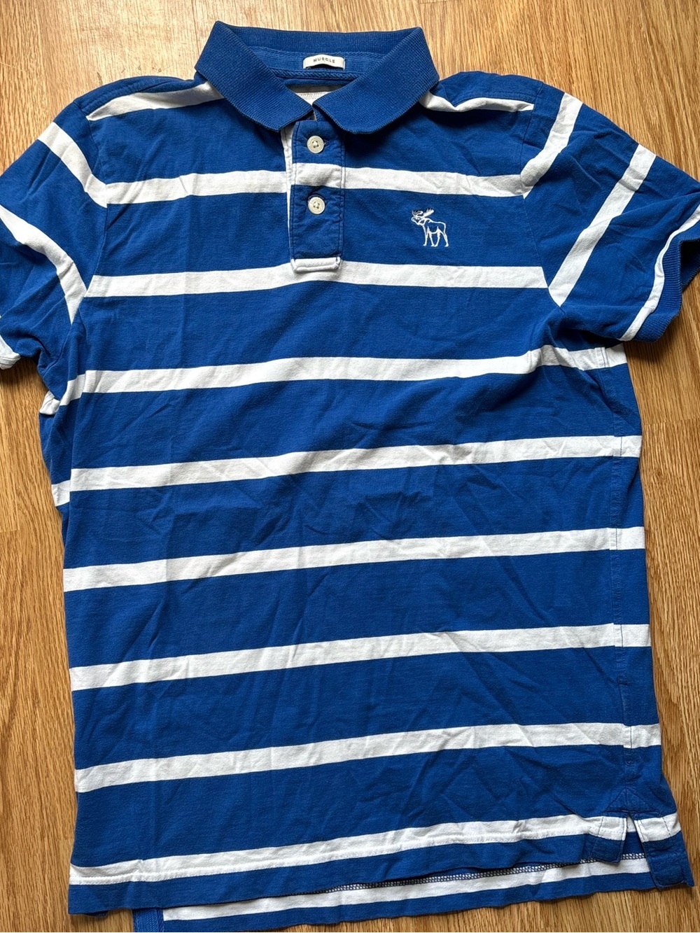 Y2K abercrombie and fitch size XL polo stripe shirt muscle fit